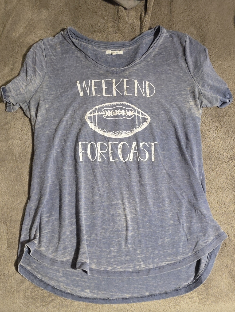 Maurices Blue 'Weekend Forecast' Short Sleeve Tee